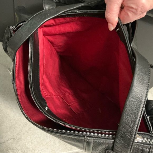 Hammitt Big Black Leather Bag NWT - Picture 6 of 6